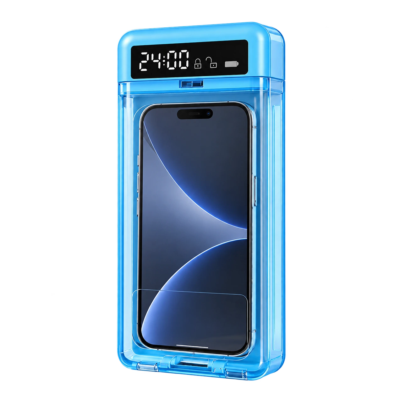Boîte GetLockMyPhone bleue